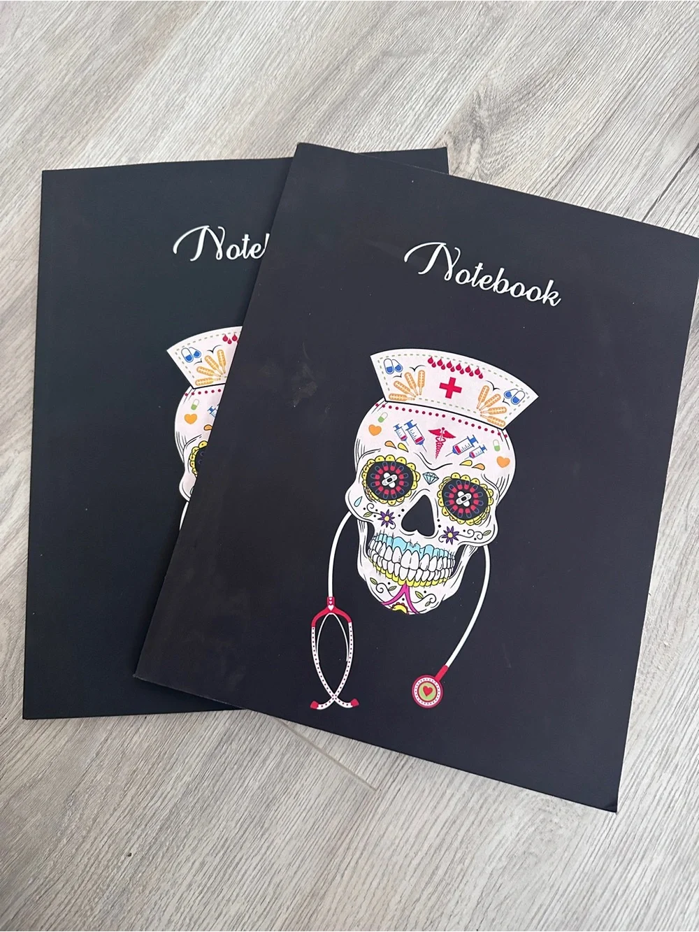 Skull & Gothic Design Hardcover Notebooks Set of 7